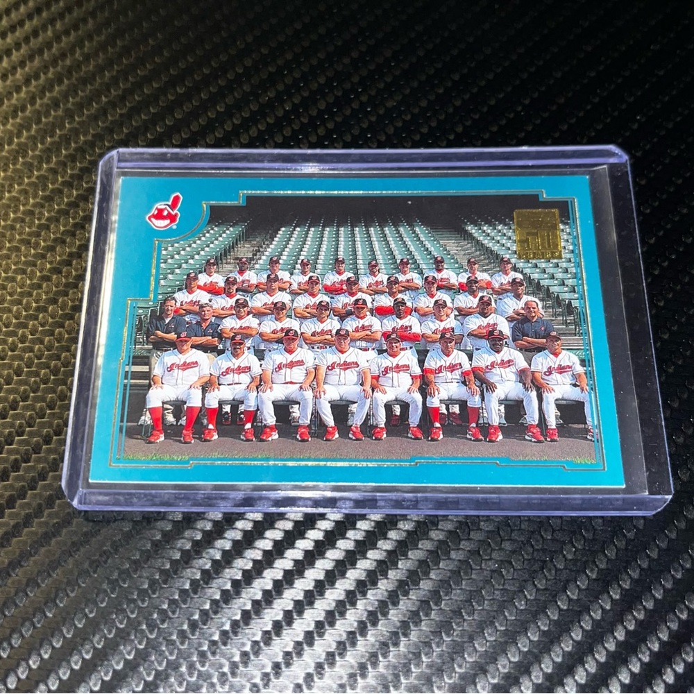 Cleveland Indians 2000-2001 Topps 50 YEARS #760 Team Card ALCS CHAMPS